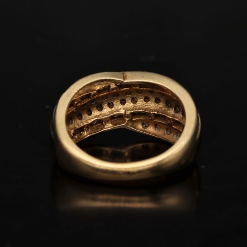 9ct Gold Champagne Diamond Ring image-5