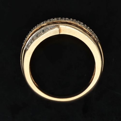 9ct Gold Champagne Diamond Ring image-6