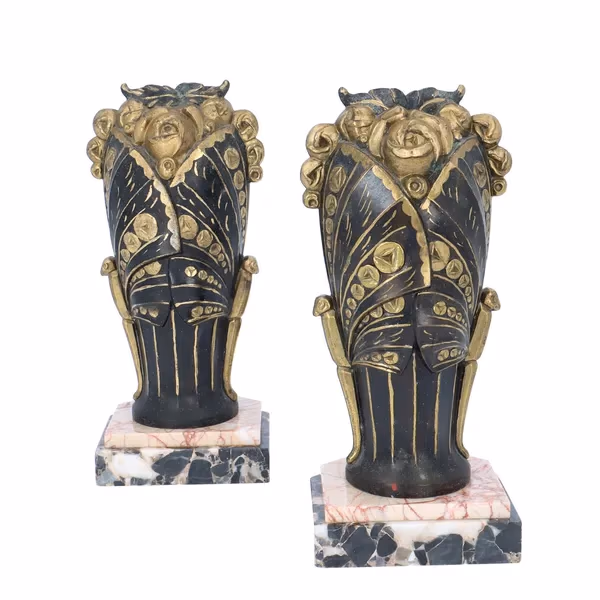 Pair Of Art Deco Garnitures