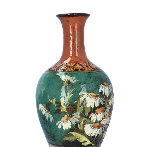 19th Century Large Doulton Impasto Vase image-2