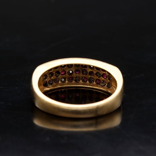 Gold Diamond Ruby Ring image-5