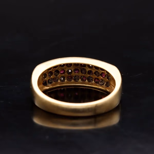 Gold Diamond Ruby Ring