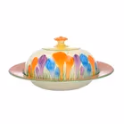 Clarice Cliff Crocus Pattern Muffin Dish
