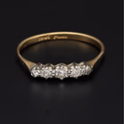 18ct Yellow Gold Five-Stone Diamond Ring