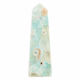Carribean blue calcite obelisk A - 360° presentation