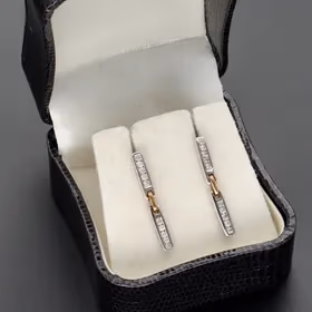 White Gold Diamond Earrings