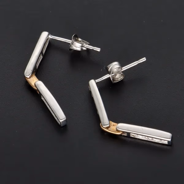 White Gold Diamond Earrings