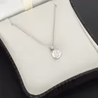 18ct Gold Lab Diamond Pendant
