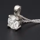 18ct Gold Lab Diamond Pendant