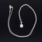18ct Gold Lab Diamond Pendant