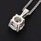 18ct Gold Lab Diamond Pendant