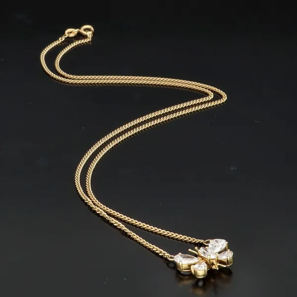 Diamond Butterfly Pendant by Kutchinsky