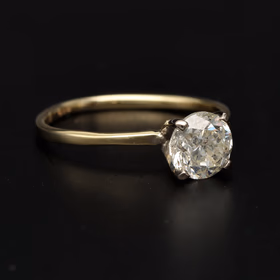 14ct Gold 1.0ct Diamond Solitaire Ring