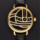 Vivienne Westwood Gold & Black Leather Watch