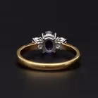 18ct Gold Diamond and Amethyst Ring