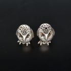 Pair of Elizabeth II Silver Owl Salt and Pepper