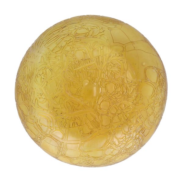 Art Nouveau Yellow Glass Bowl by Loetz