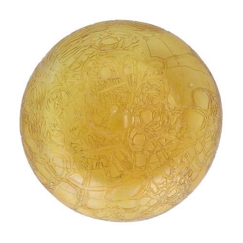 Art Nouveau Yellow Glass Bowl by Loetz image-4