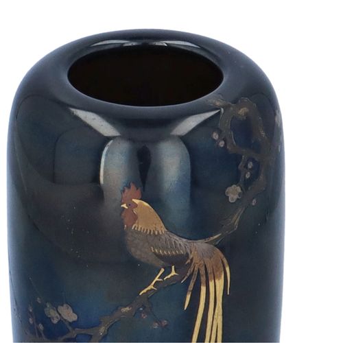 Nogawa Company Meiji Period Mixed Metal Vase image-4