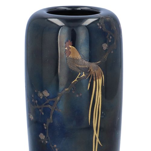 Nogawa Company Meiji Period Mixed Metal Vase image-3