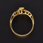 18ct Gold Sapphire Retro Ring. London 1980