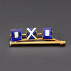 Vintage 9ct Gold Enamelled Yachting Brooch