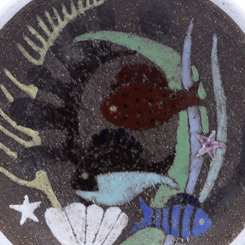 Vintage Swedish Spectra Ceramic Under the Sea Bowl image-2