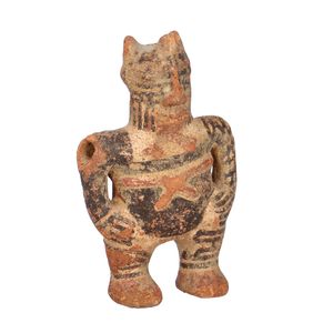 Pre Columbian Mayan Civilisation Figurine of a Warrior