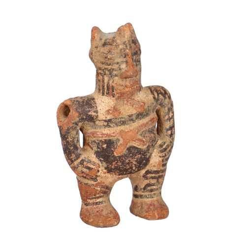 Pre Columbian Mayan Civilisation Figurine of a Warrior image-1