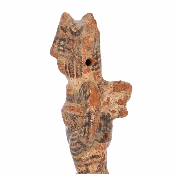 Pre Columbian Mayan Civilisation Figurine of a Warrior