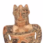 Pre Columbian Mayan Civilisation Figurine of a Warrior