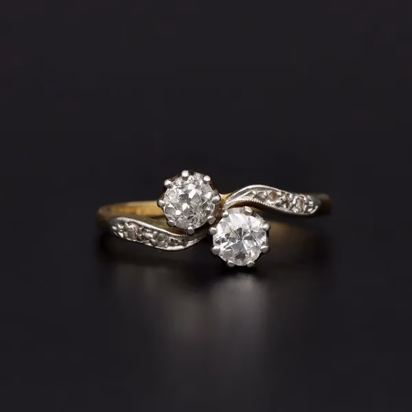 Vintage 18ct Gold Diamond Ring