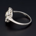 Platinum Diamond Daisy Ring