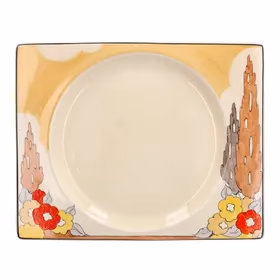 Clarice Cliff Capri Biarritz Plate