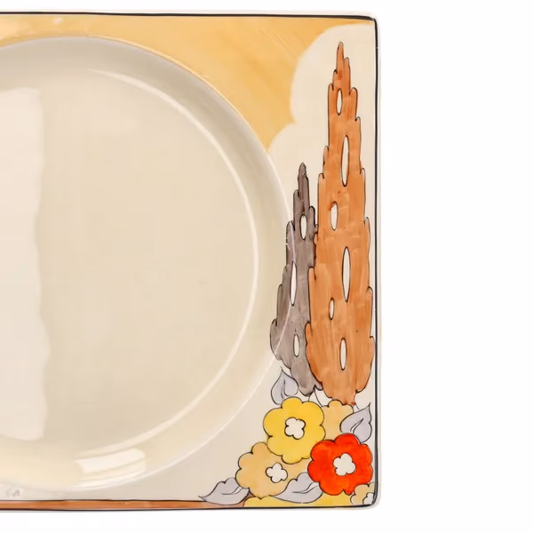 Clarice Cliff Capri Biarritz Plate