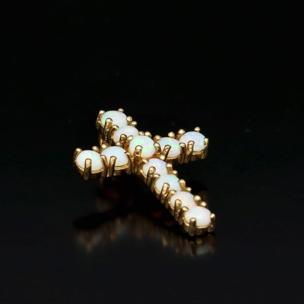 Vintage 9ct Gold Opal Cross