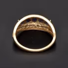 Gold Tanzanite Diamond Ring