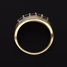 Gold Tanzanite Diamond Ring