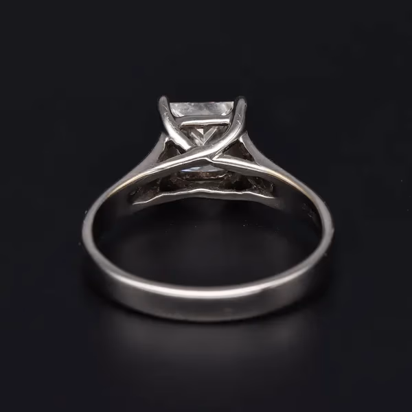 18ct White Gold Princess Cut Diamond Ring