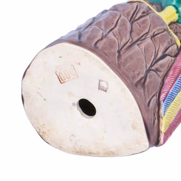 Chinese 20th Century Pair of Porcelain Parrots