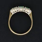 18ct Gold Emerald and Diamond Ring