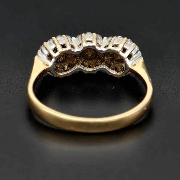 18ct Gold Emerald and Diamond Ring
