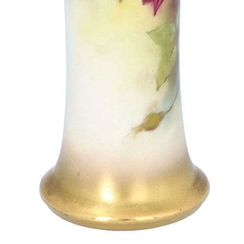 Worcester Rose Trumpet Vase image-4