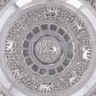 Early 20th Century Silver Ceylonese Temple Tray