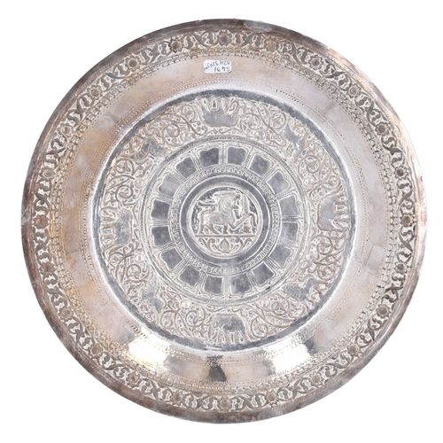 Early 20th Century Silver Ceylonese Temple Tray image-4