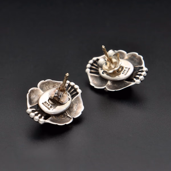 Limited Edition Vintage Sterling Silver and Hematite Earrings of the Year