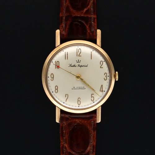 Mid 20th Century 9ct Gold Smiths Imperials Mens Watch image-2