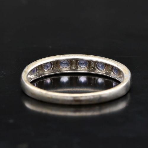9ct White Gold Tanzanite Ring image-5