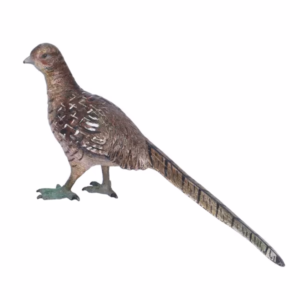 Cold Painted Austrian Bronze Figure of a Pheasant Hen