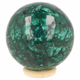 Malachiet bol 56 mm - 360° presentation